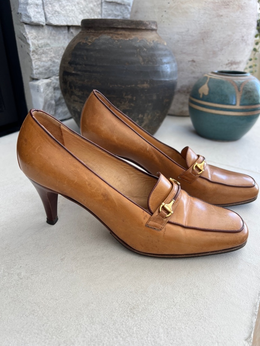 Vintage Gucci Pump Horsebit Shoes 6 6.5 - Picture 3 of 14